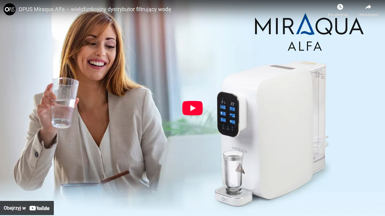 Wielofunkcyjny dystrybutor filtrujący wodę OPUS Miraqua Alfa