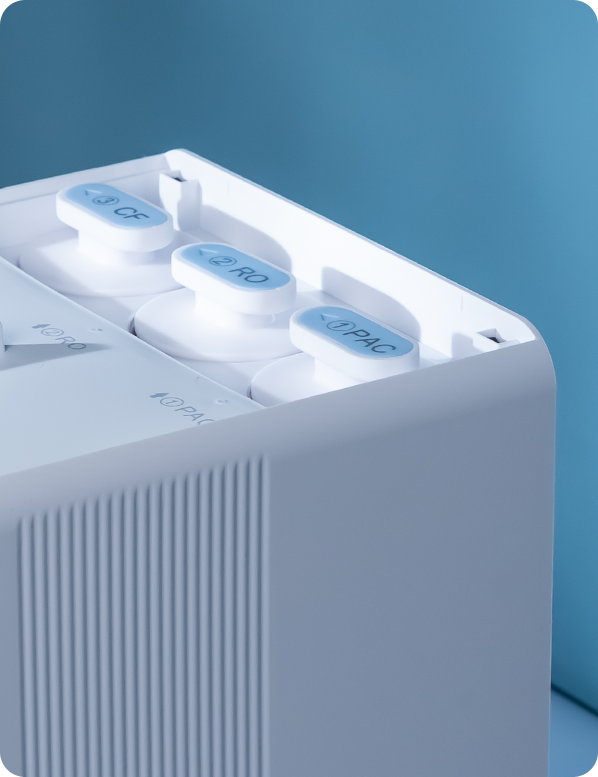 Trzystopniowy system oczyszczania