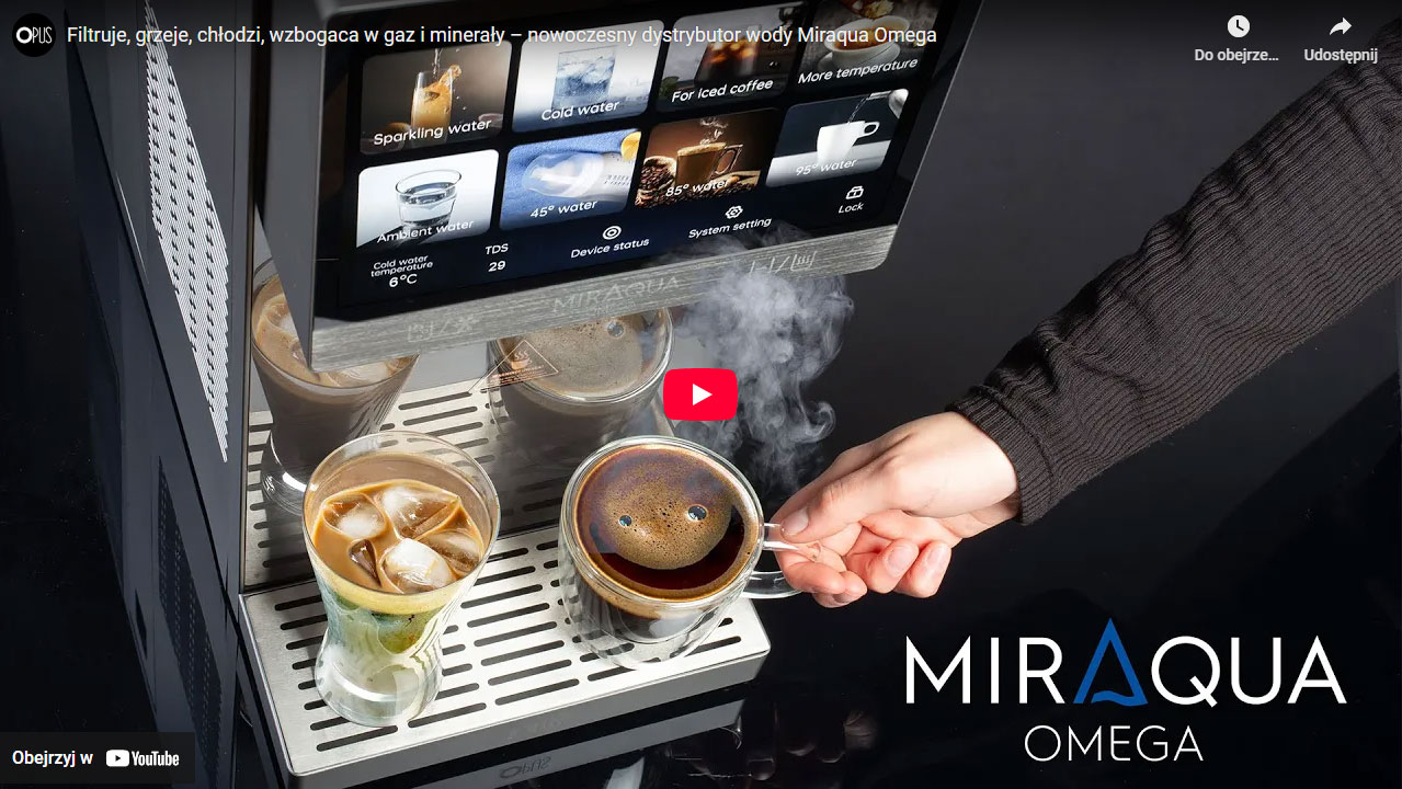 Dystrybutor filtrujący wodę OPUS Miraqua Omega